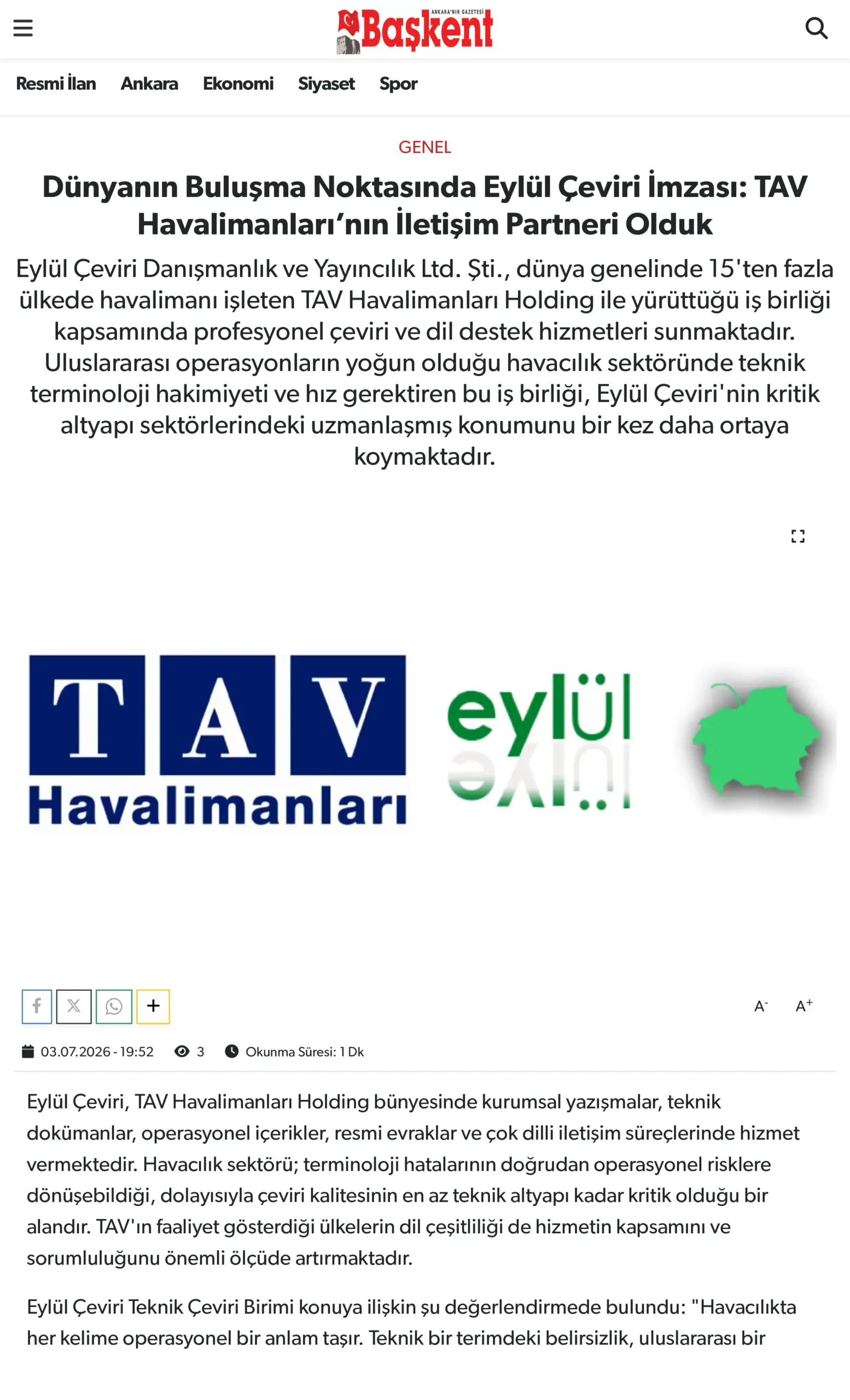 Dünyanın Buluşma Noktasında Eylül Çeviri İmzası_ TAV Havalimanları’nın İletişim Partneri Olduk